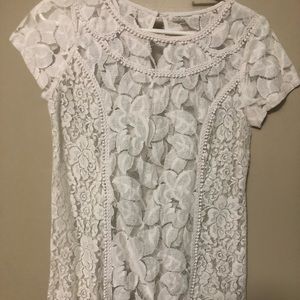 White Lace Shirt